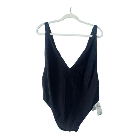 Good American Womens Black Lounge One Piece Swimsuit, Size 7 (4XL) - Picture 2 of 8